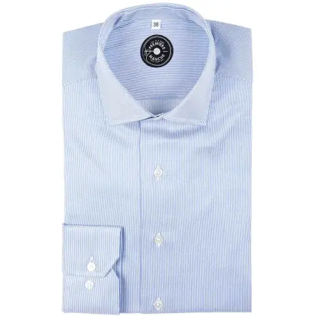 Chemise rayée bleue Home
