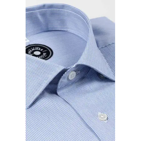 Chemise rayée bleue Home