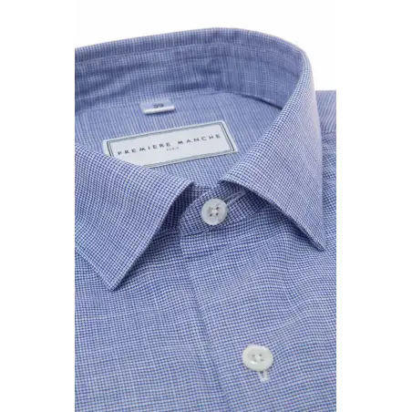 Blue faux-uni chambray