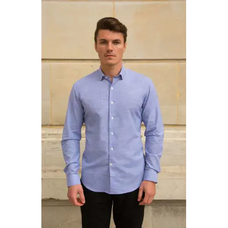Blue faux-uni chambray