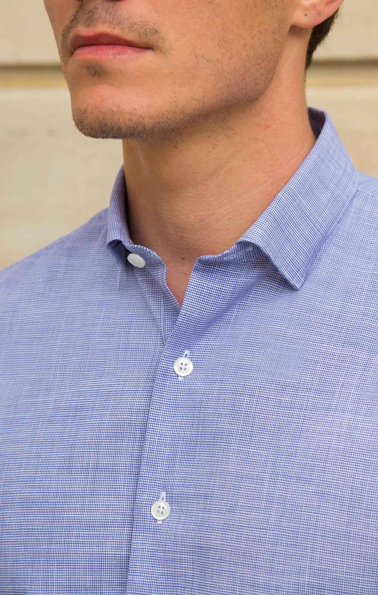 Blue faux-uni chambray