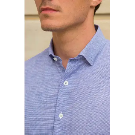 Blue faux-uni chambray