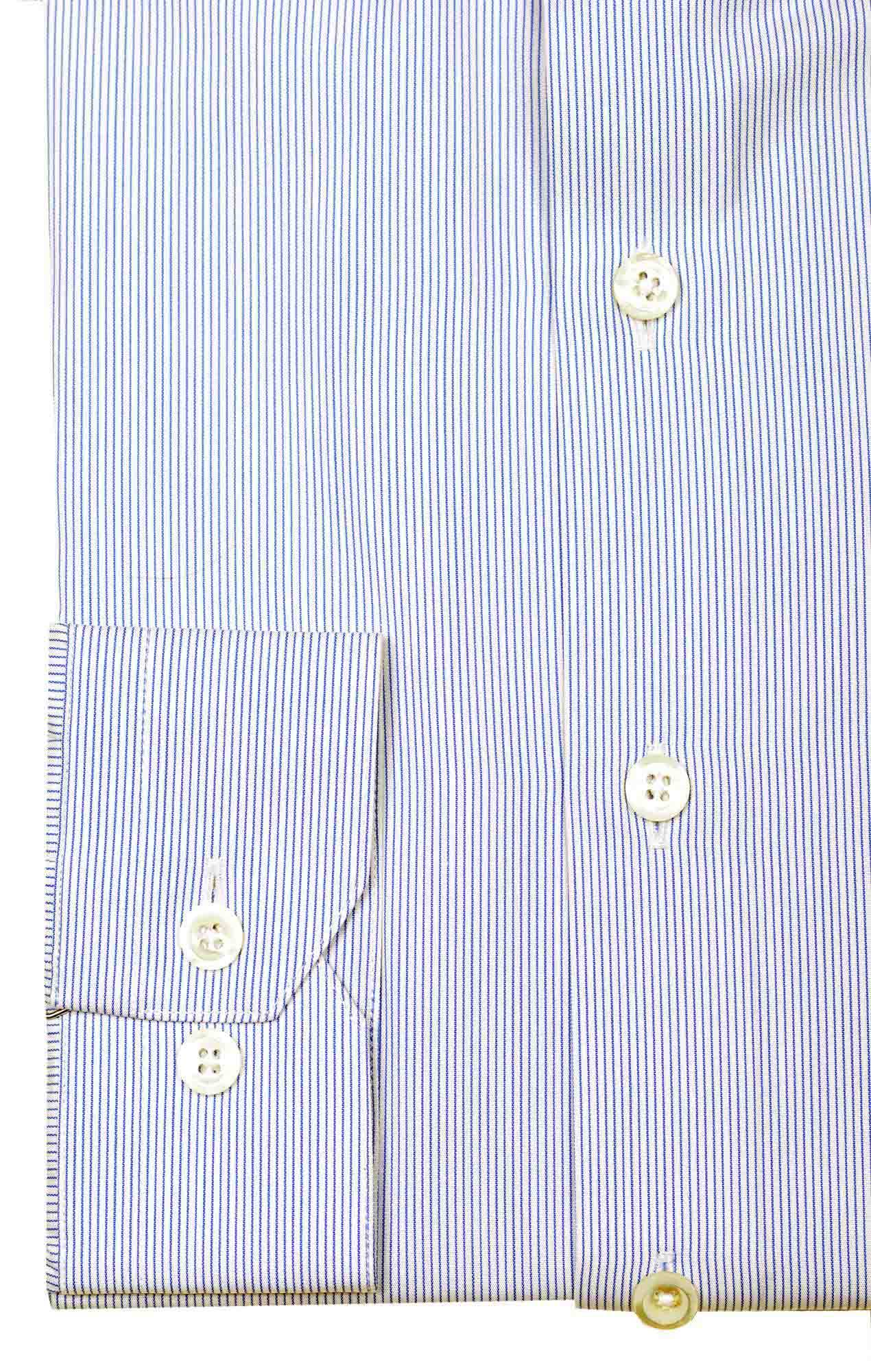 Small blue striped shirt