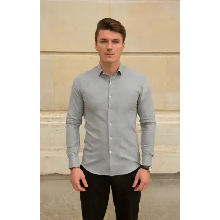 Light blue flannel shirt