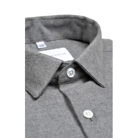 Chemise flanelle grise Chemises Hommes