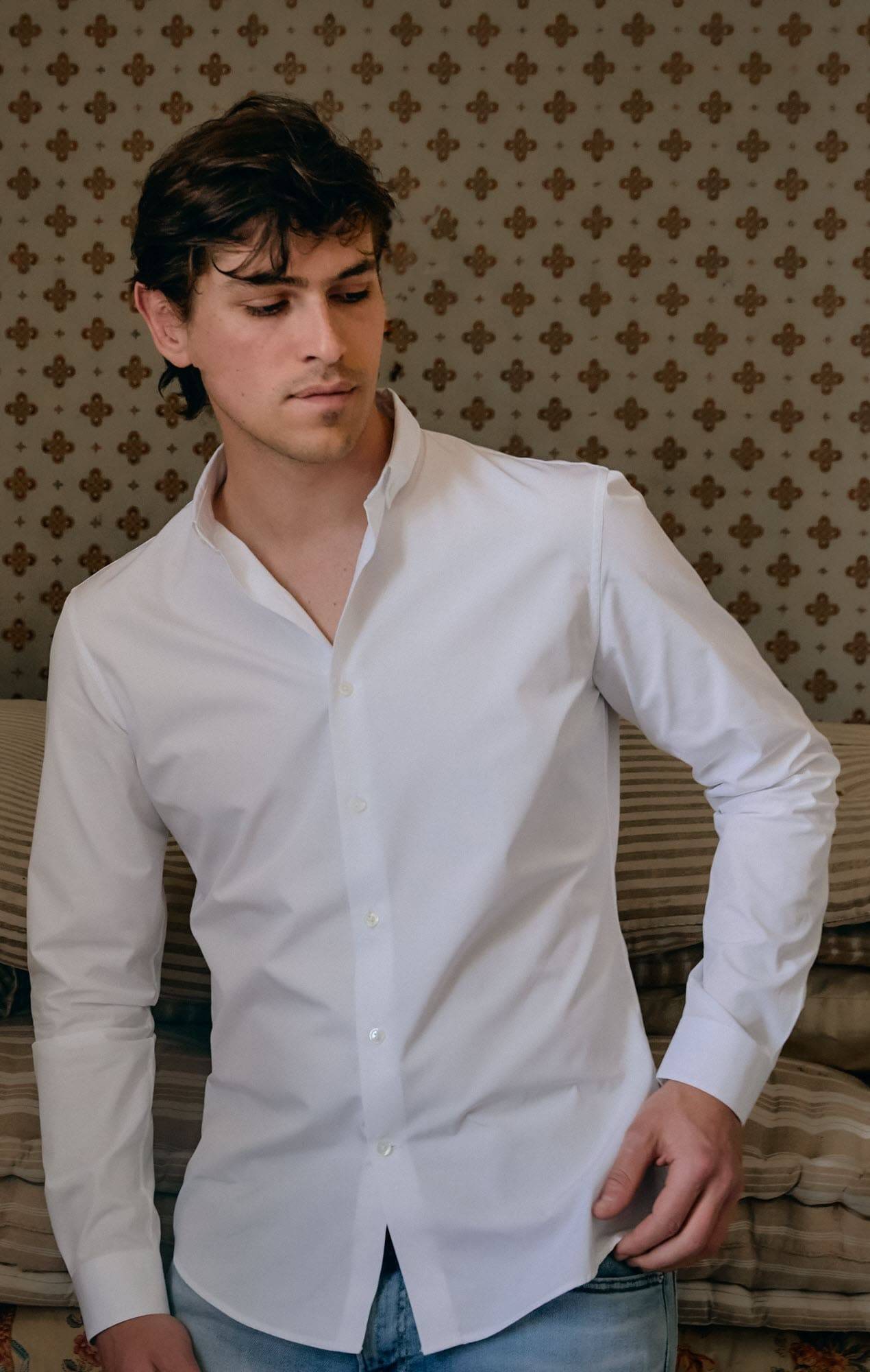 Chemise blanche 100% coton Supima bio