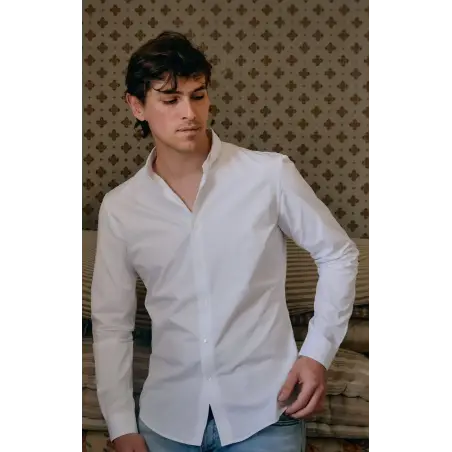 Chemise blanche 100% coton Supima bio