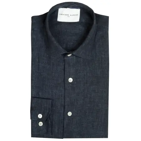 Dark blue linen shirt