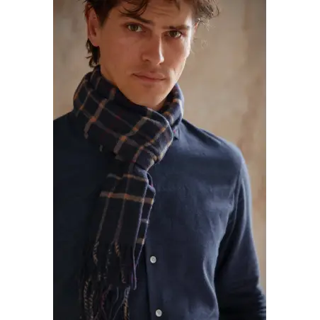 Tom scarf - Navy & beige