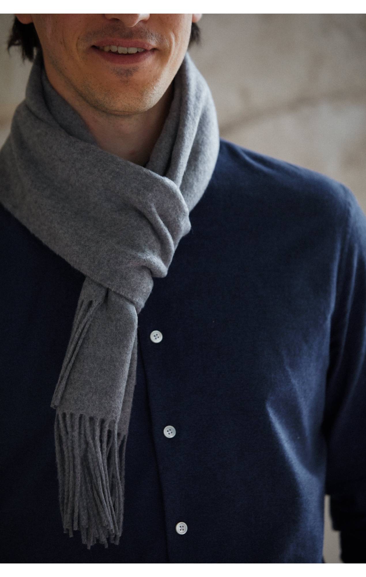 Evan scarf - Mottled gray