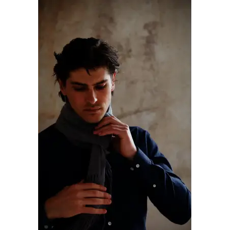 Evan scarf - Mottled gray