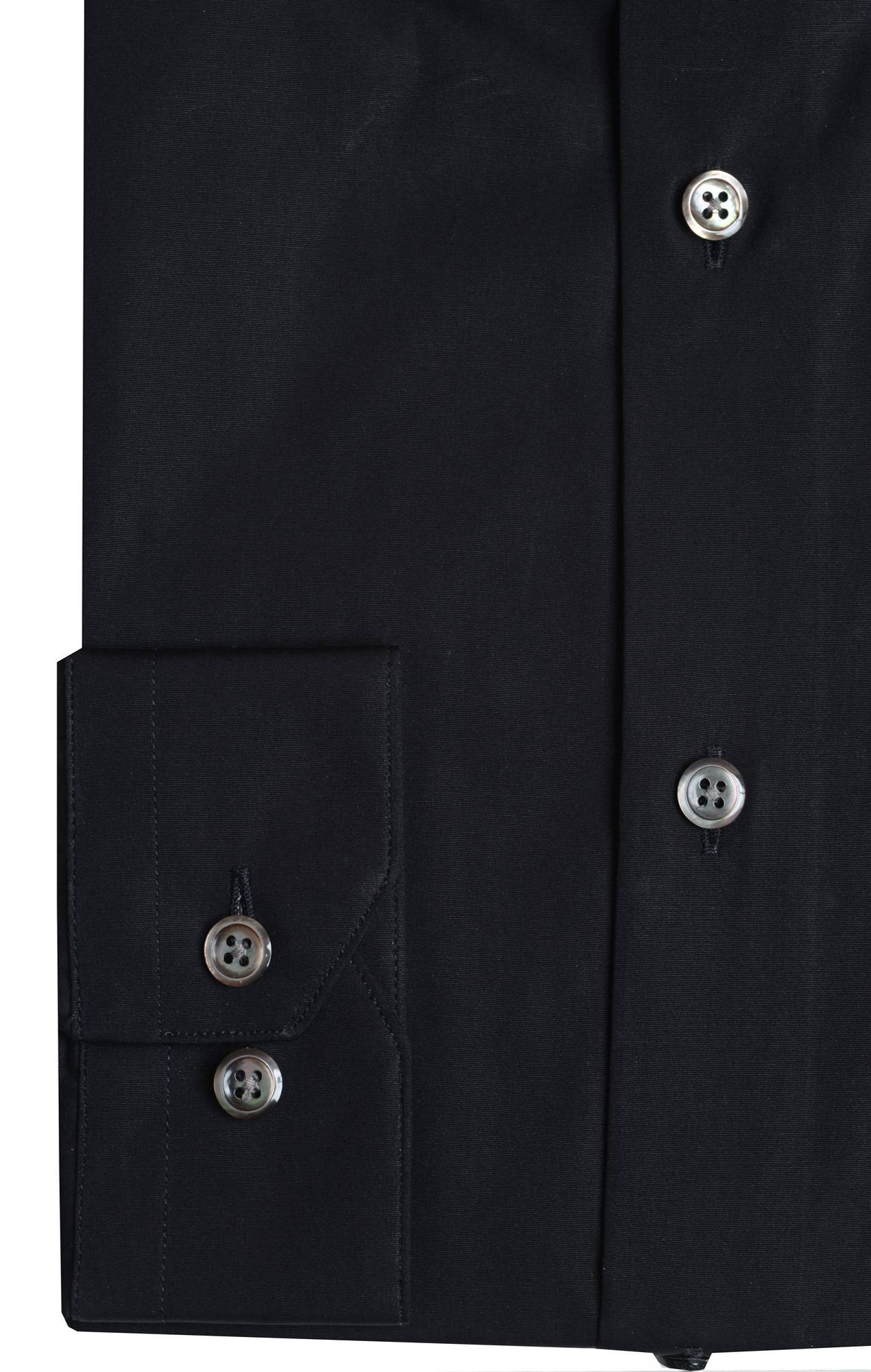 Chemise homme popeline noire