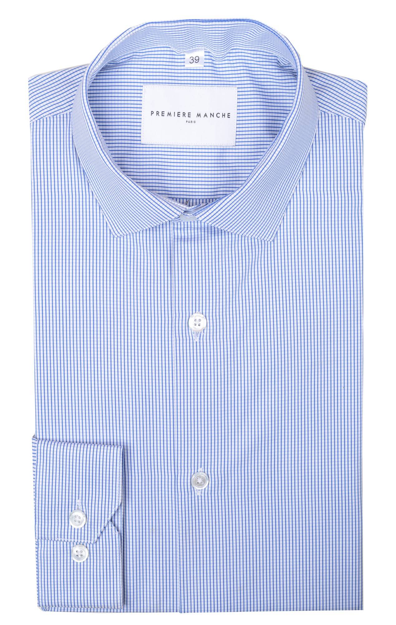 Chemise à carreaux popeline