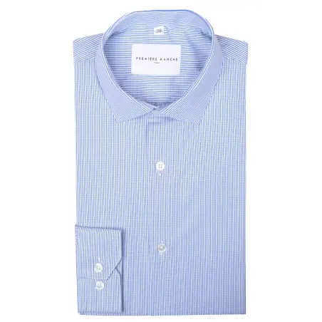 Chemise à carreaux popeline