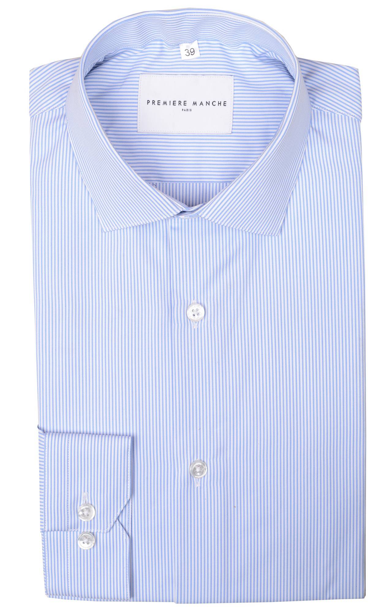 Chemise rayée popeline