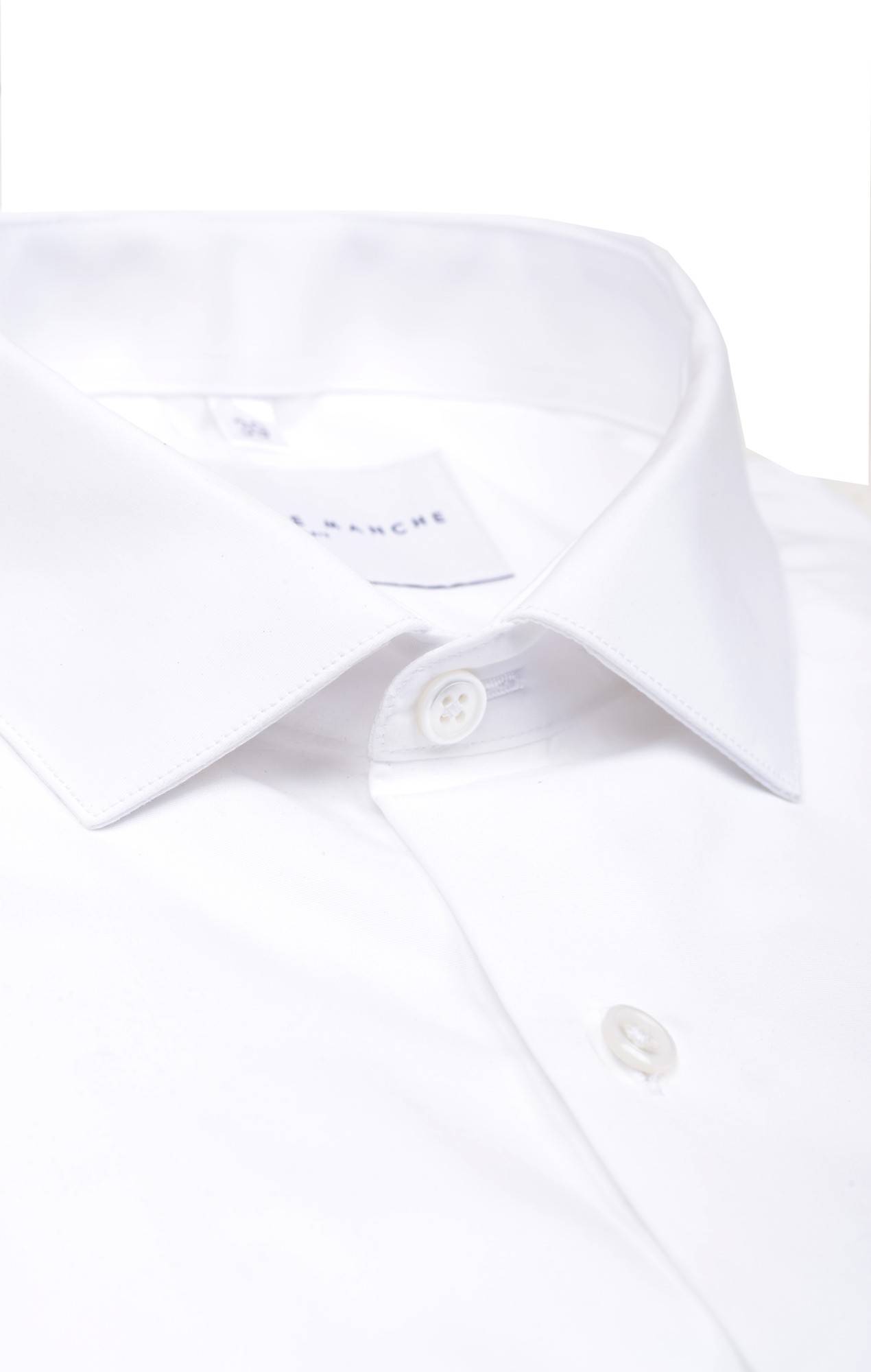 Col chemise blanche popeline