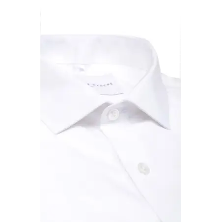 White poplin shirt collar