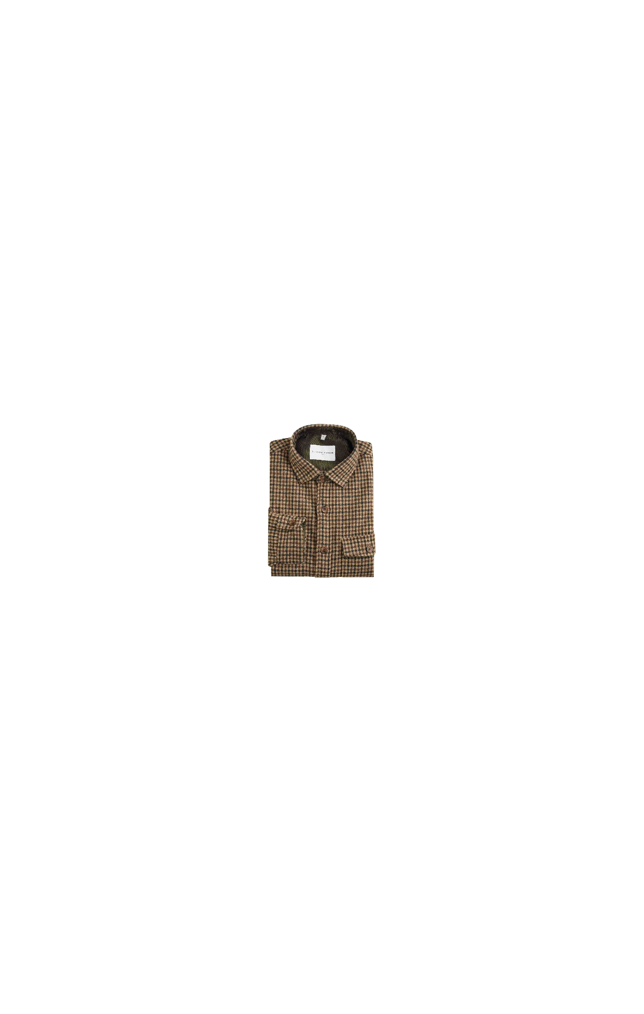 Wool houndstooth overshirt