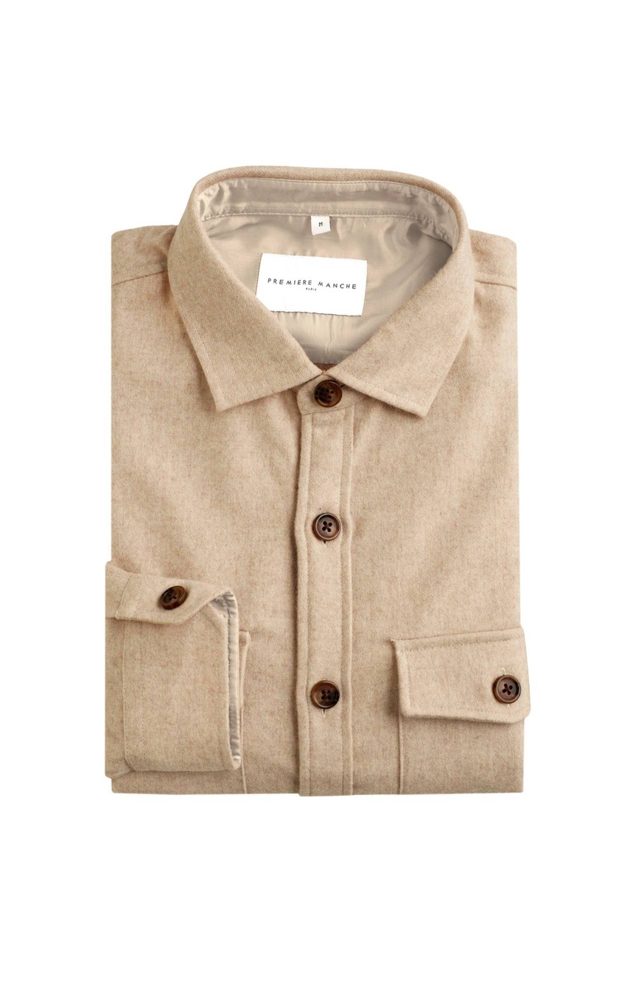 Veste laine beige