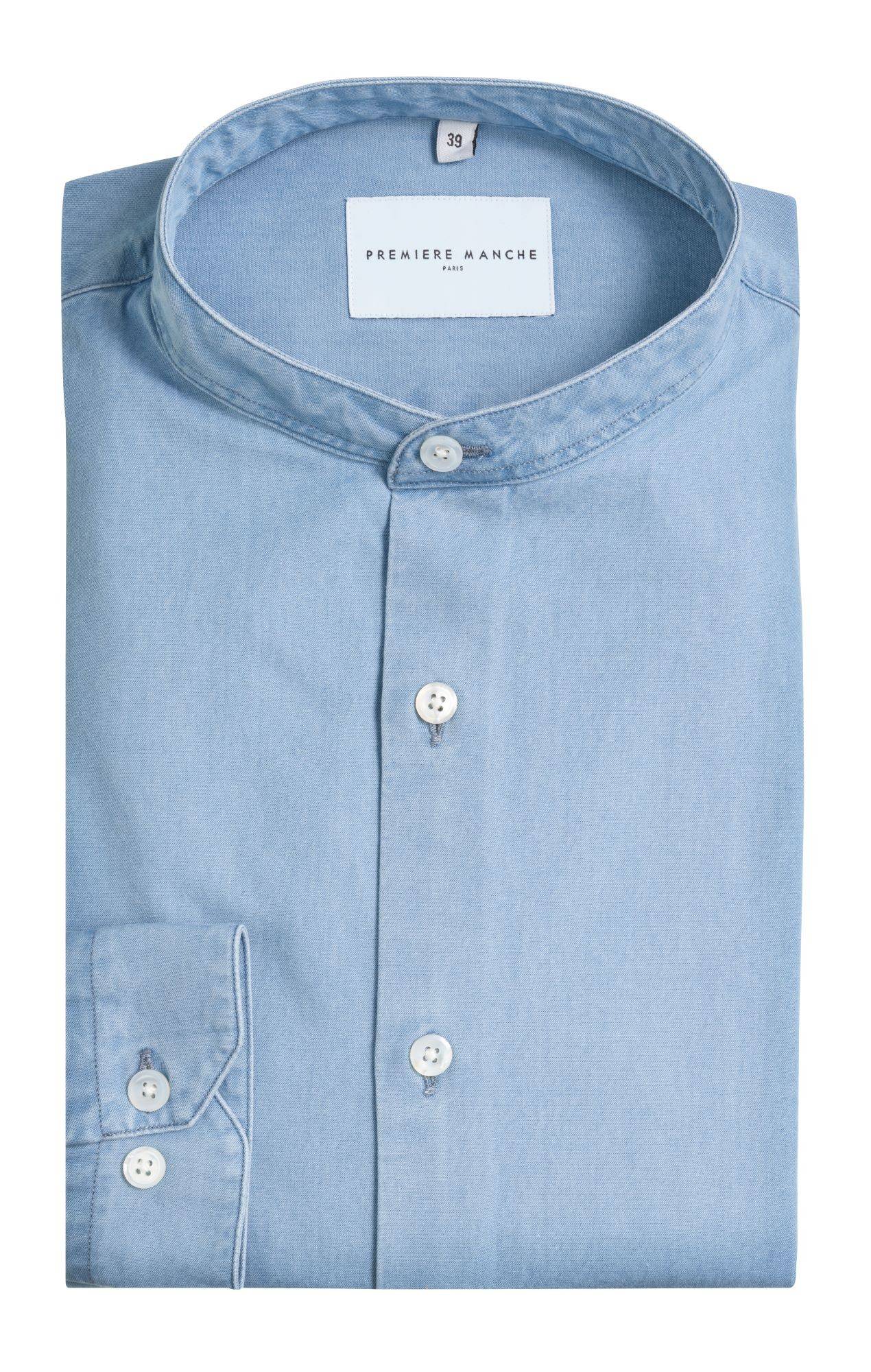 Light blue denim casual shirt
