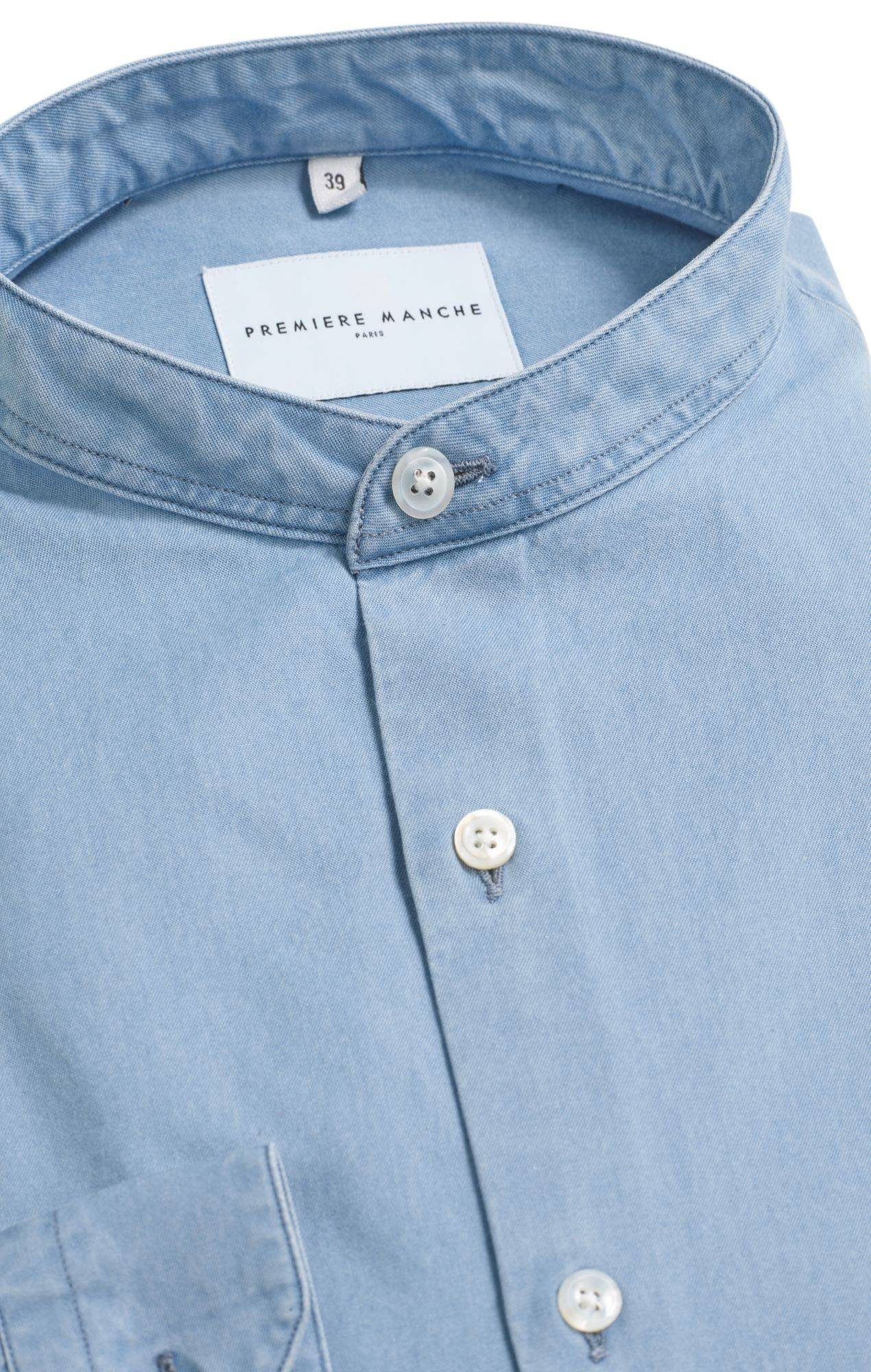 Light blue denim casual shirt