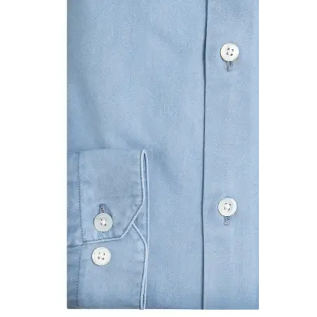 Denim shirt - Officer collar