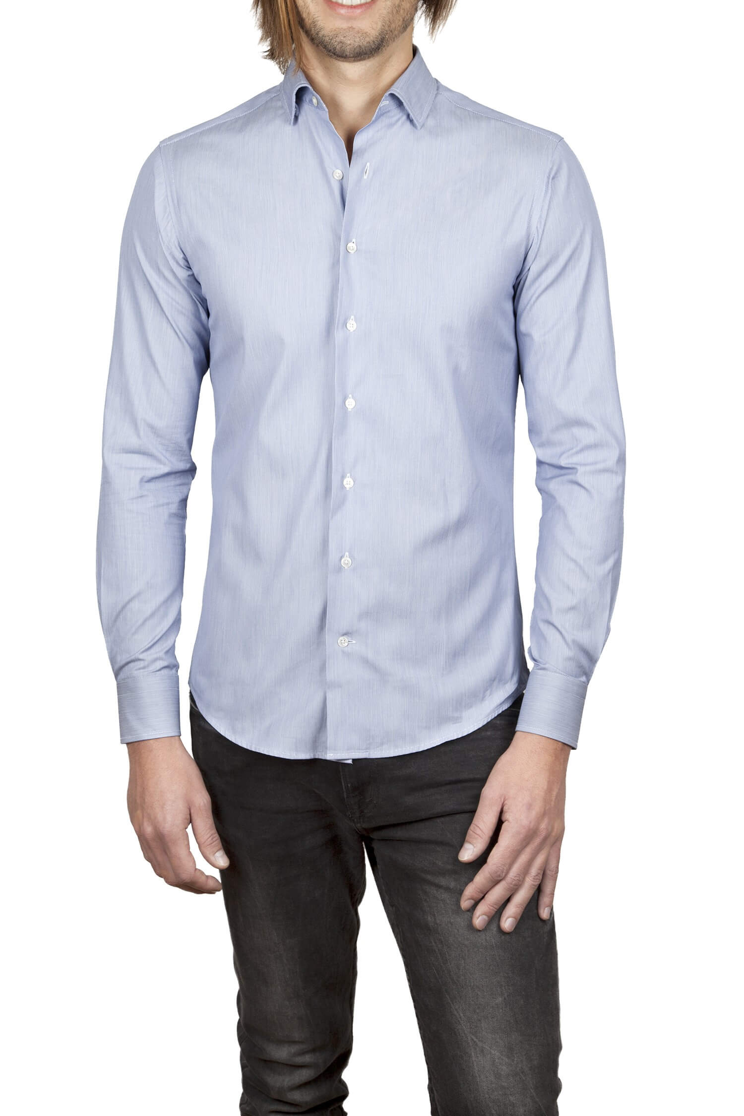Choosing the right blue shirt 