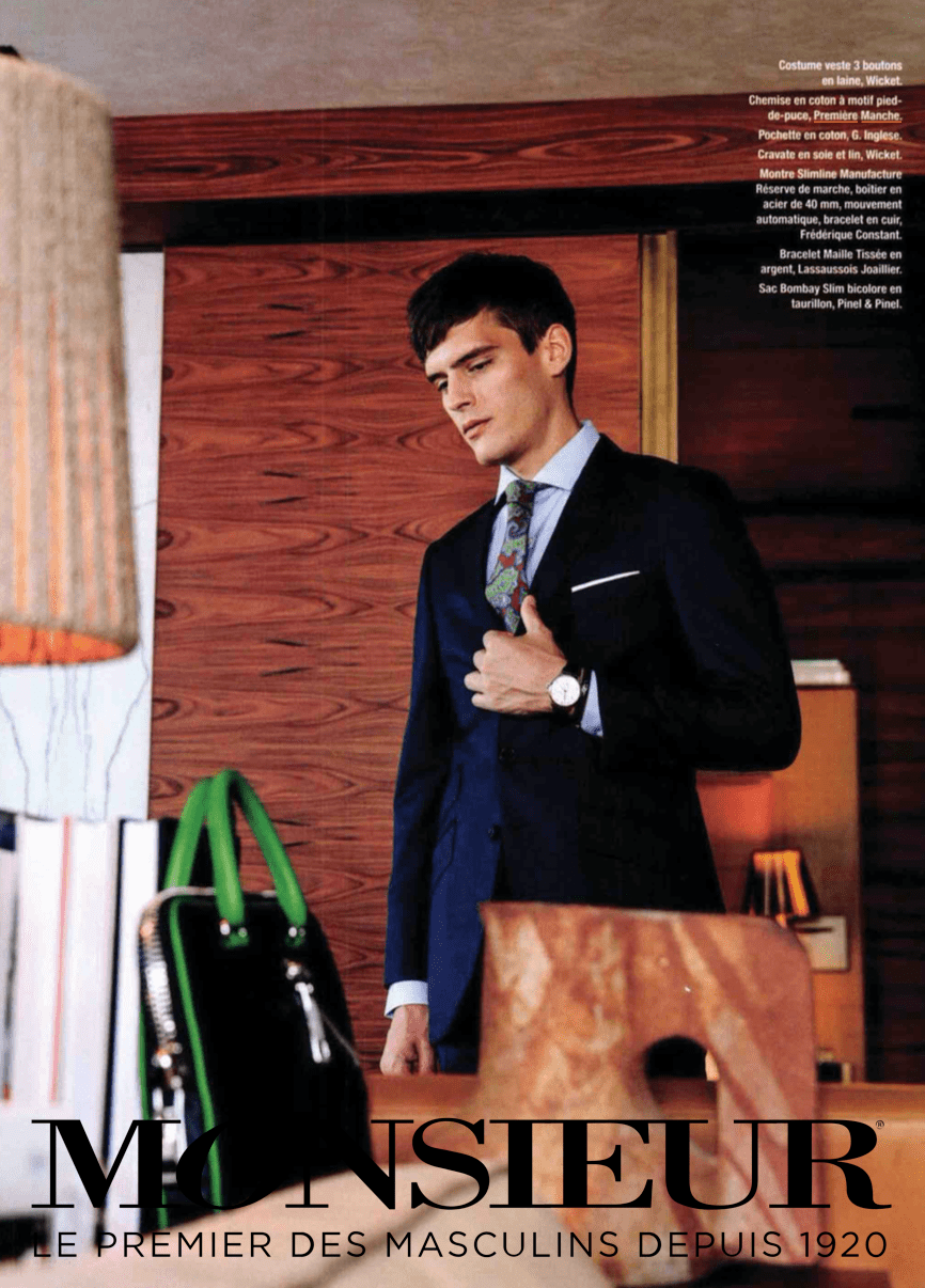 Monsieur.fr — Premiere Manche silhouette chic moderne costume Paris